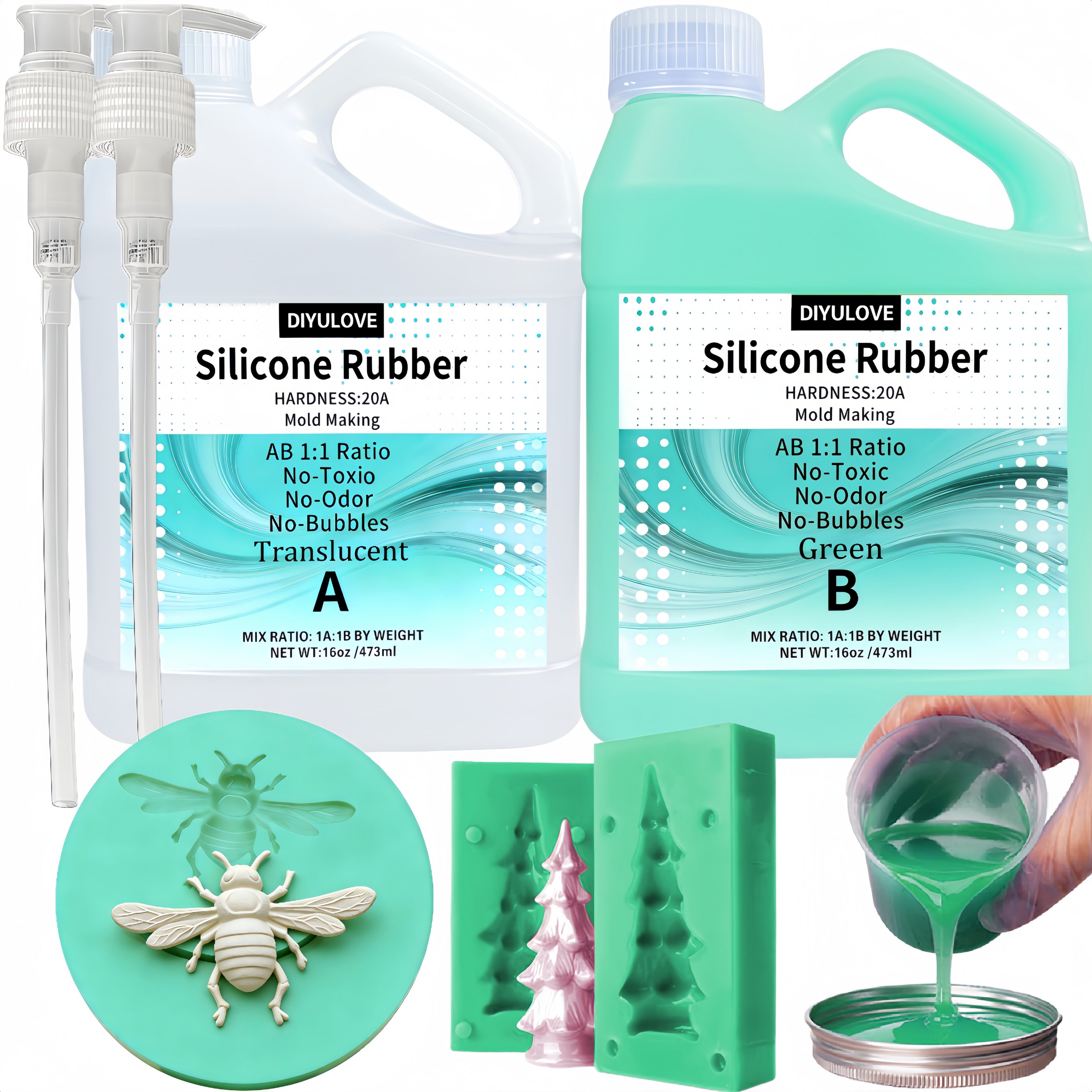 Candle Making Kit - Super Elastic 15A Liquid Silicone Rubber