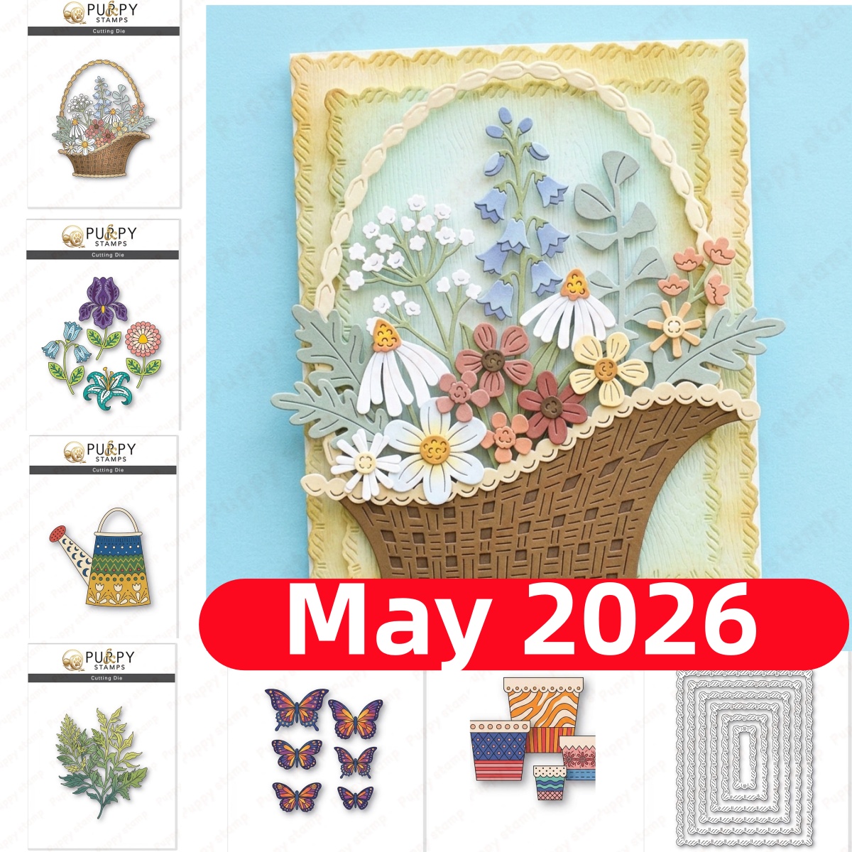 Candle Making Vessels - May 2026 Garden Watering Can Flower