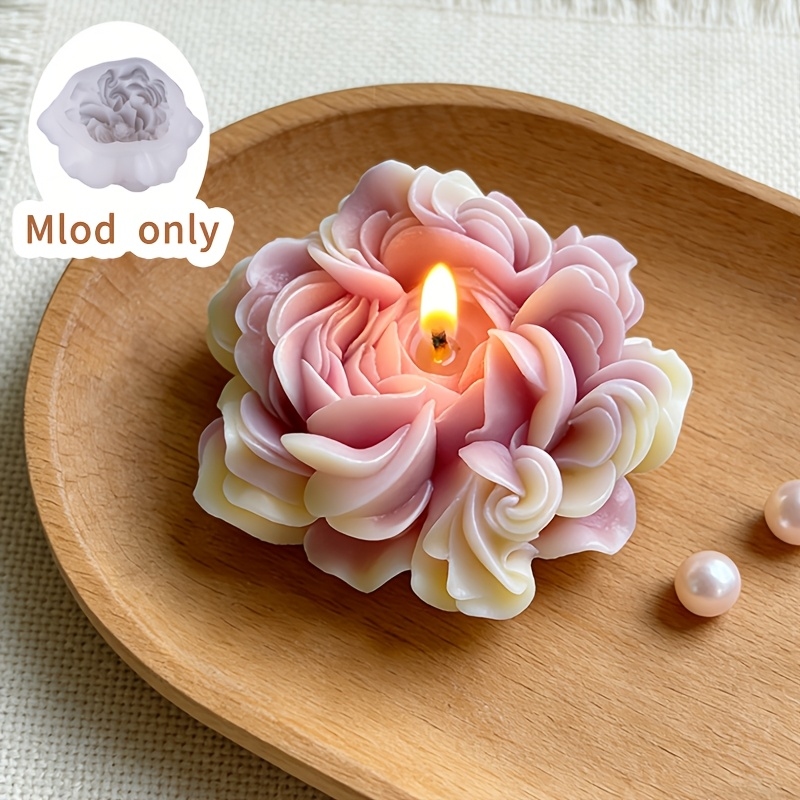 Austin Rose Flower Candle Sili - Candle Making Jelly ulasan dan harga