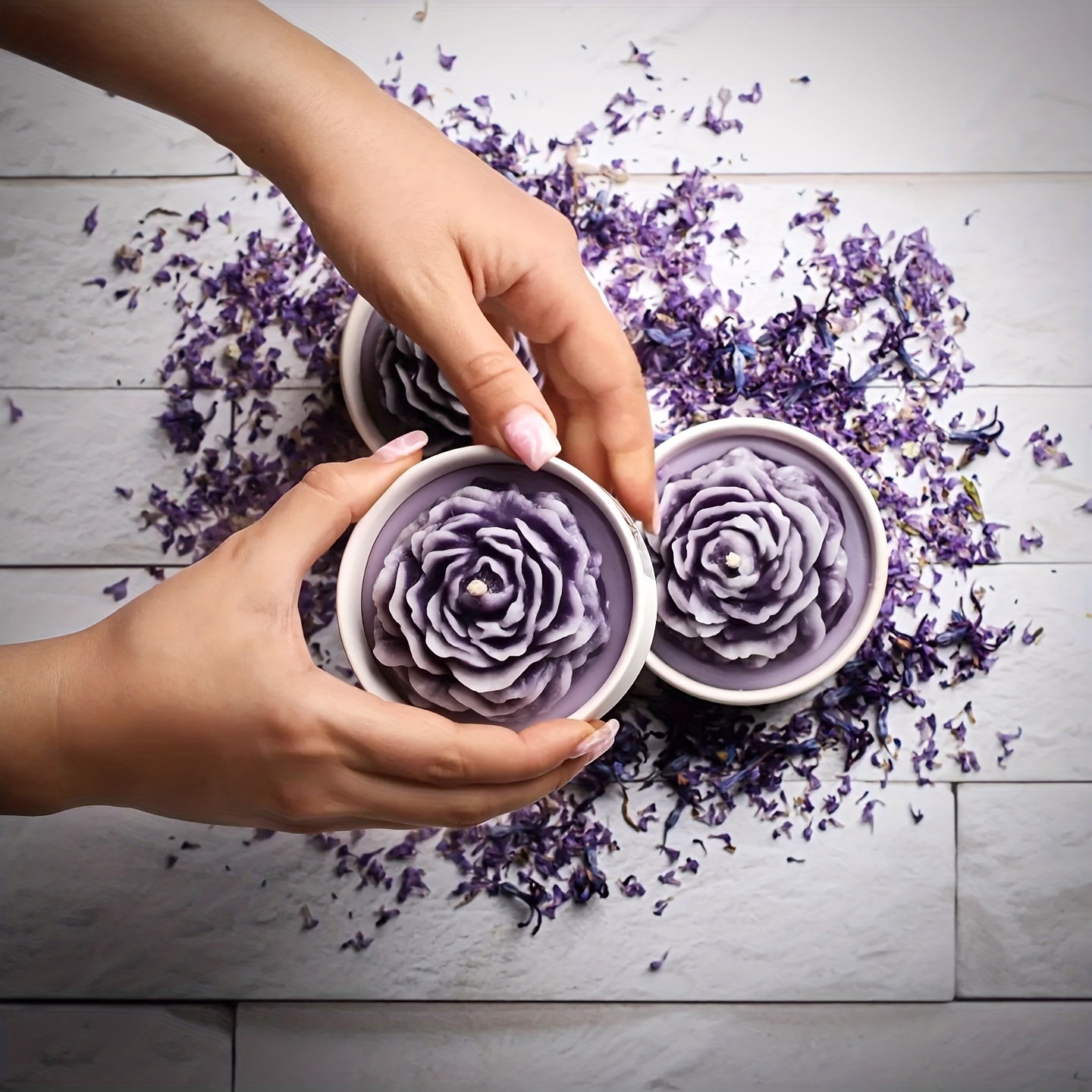 1pc Flower Shape Candles Makin - Candle Making Jelly ulasan dan harga