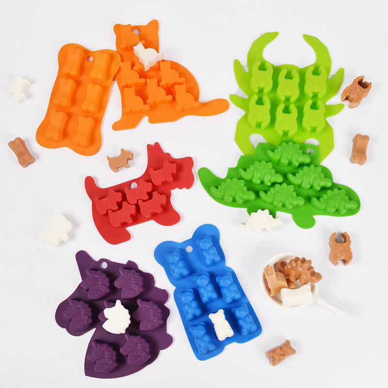 Animal Bear Cat Shape Silicone - Candle Making Jelly ulasan dan harga