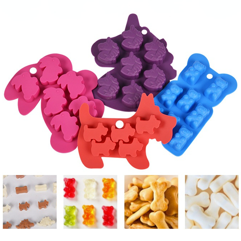 Animal Bear Cat Shape Silicone - Candle Making Jelly ulasan dan harga