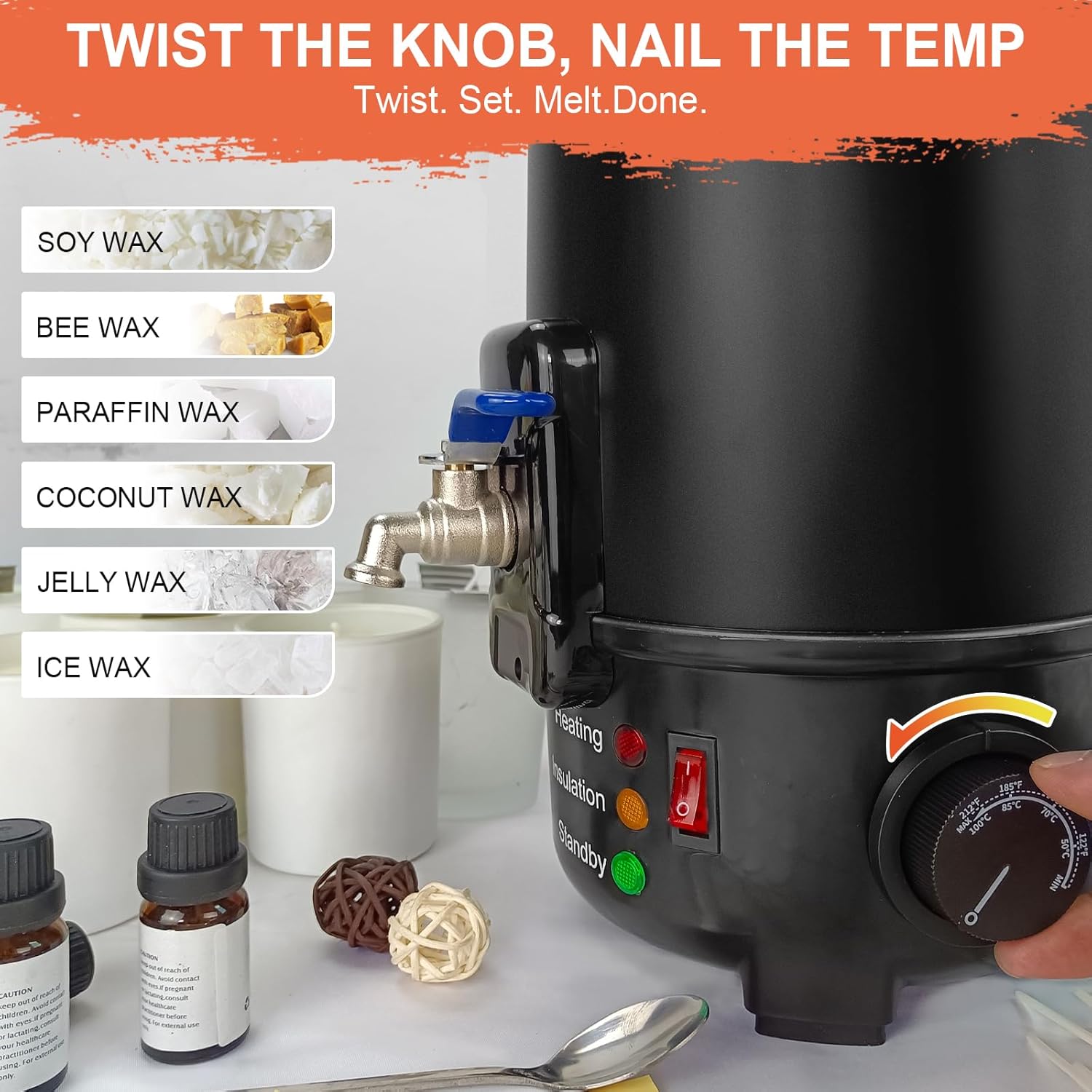 8Lbs Electric Wax Melter for C - Candle Making Kit ulasan dan harga