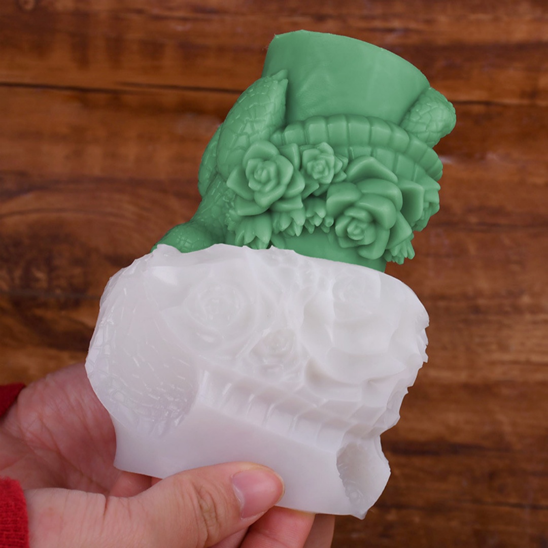 3D Rose Flower Shaped Candle S - Candle Making Jelly ulasan dan harga