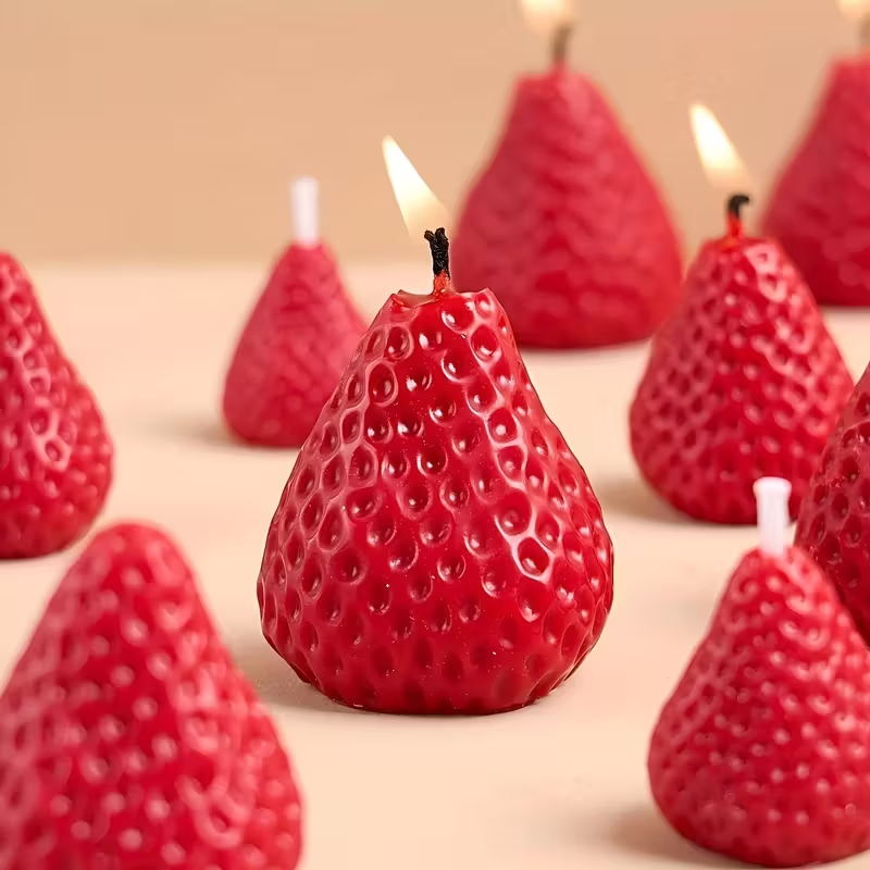 Strawberry Silicone Candle Mol - Candle Making Factory ulasan dan harga