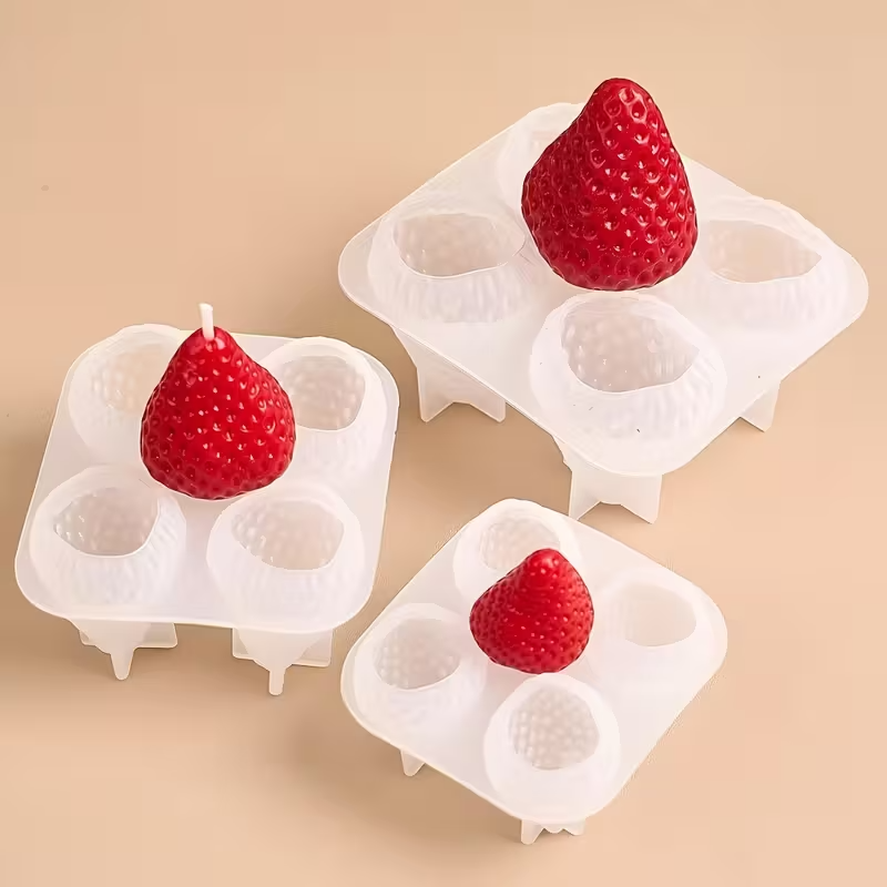 Strawberry Silicone Candle Mol - Candle Making Factory ulasan dan harga