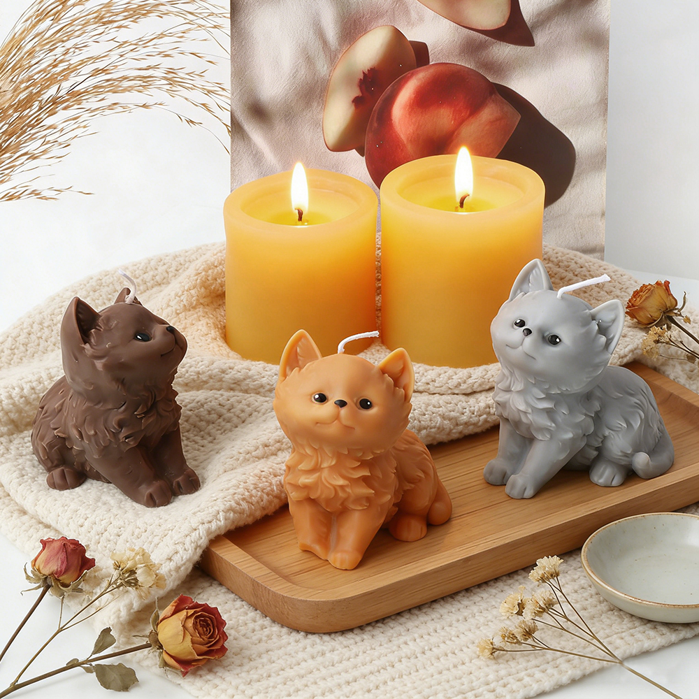 3D Cute Cat Silicone Candle Mo - Candle Making Jelly ulasan dan harga