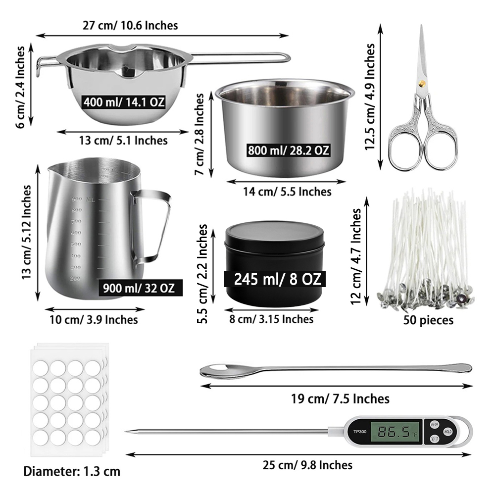 Glintmos DIY Candle Making Kit - Candle Making Vessels ulasan dan harga