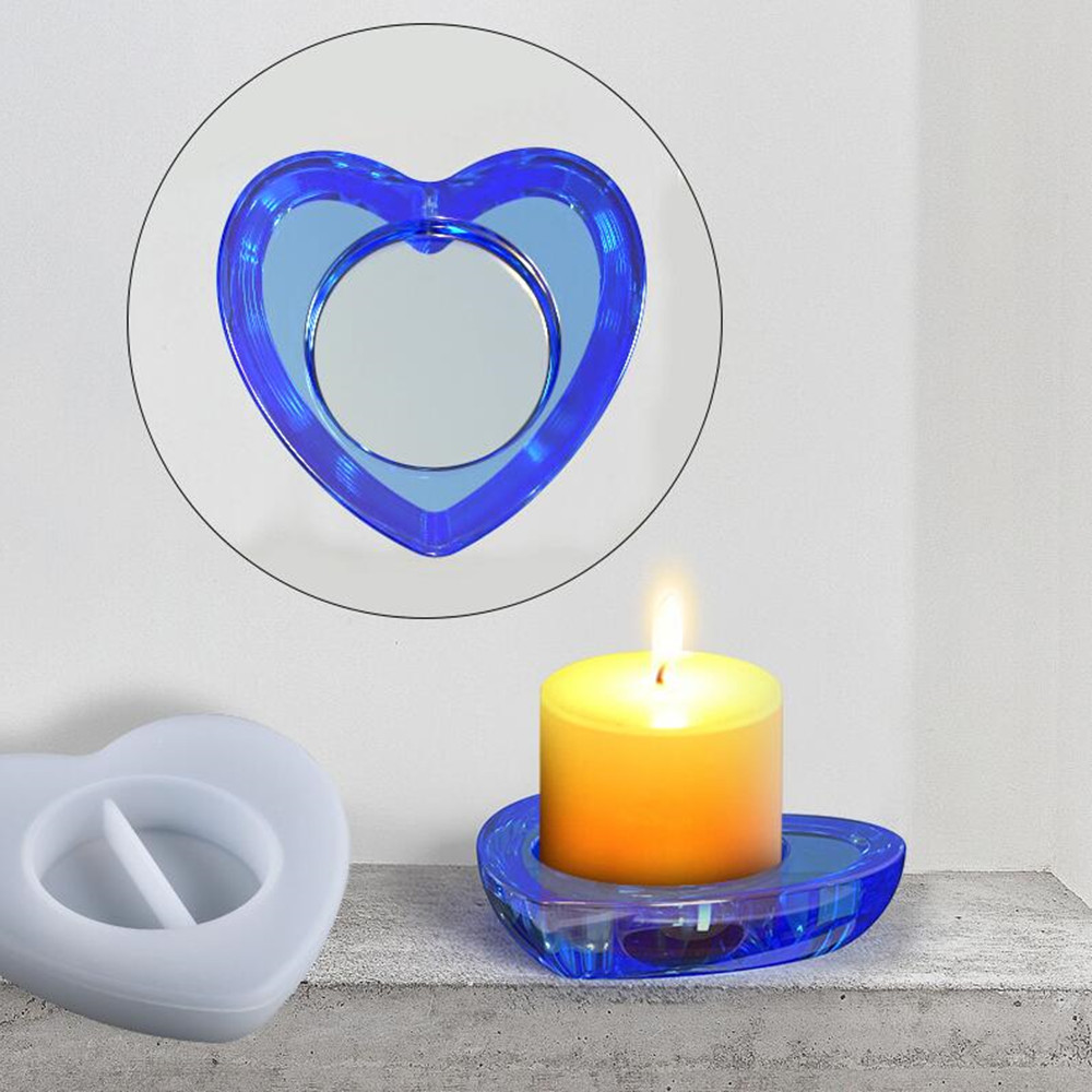 Oval Candlestick Silicone Hear - Candle Making Factory ulasan dan harga