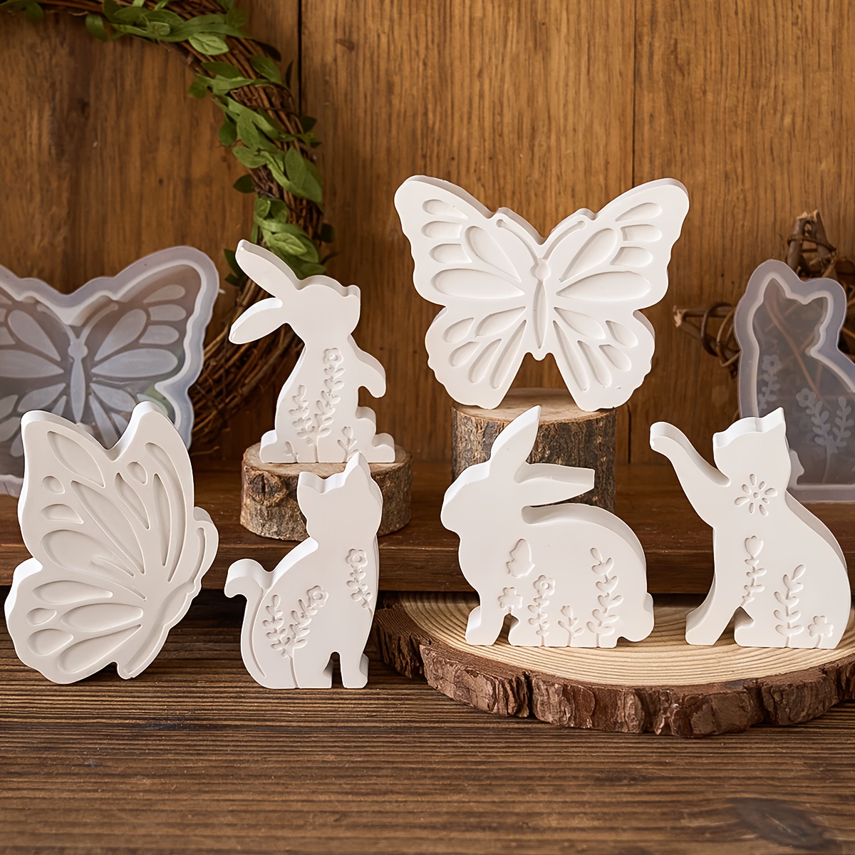 6pcs - 3D Rabbit and Kitten Si - Candle Making Factory ulasan dan harga
