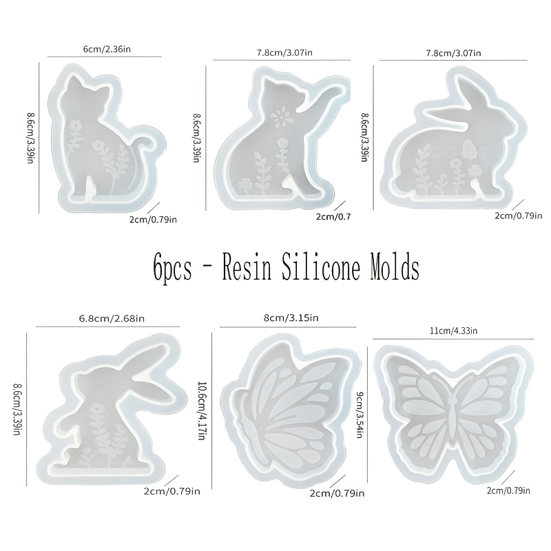 6pcs - 3D Rabbit and Kitten Si - Candle Making Factory ulasan dan harga
