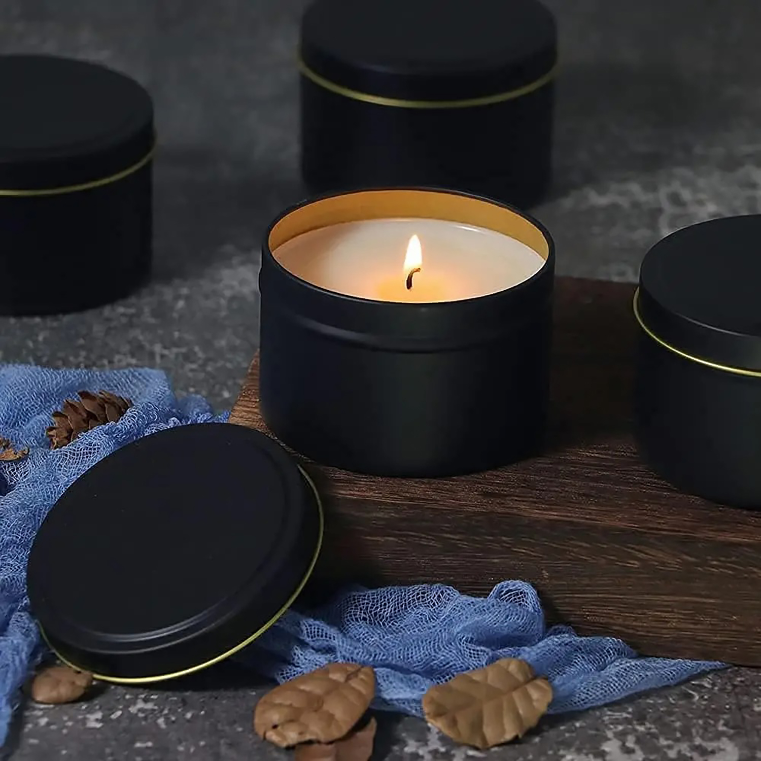4oz/ 8oz Candle tins with lids - Candle Making Vessels ulasan dan harga