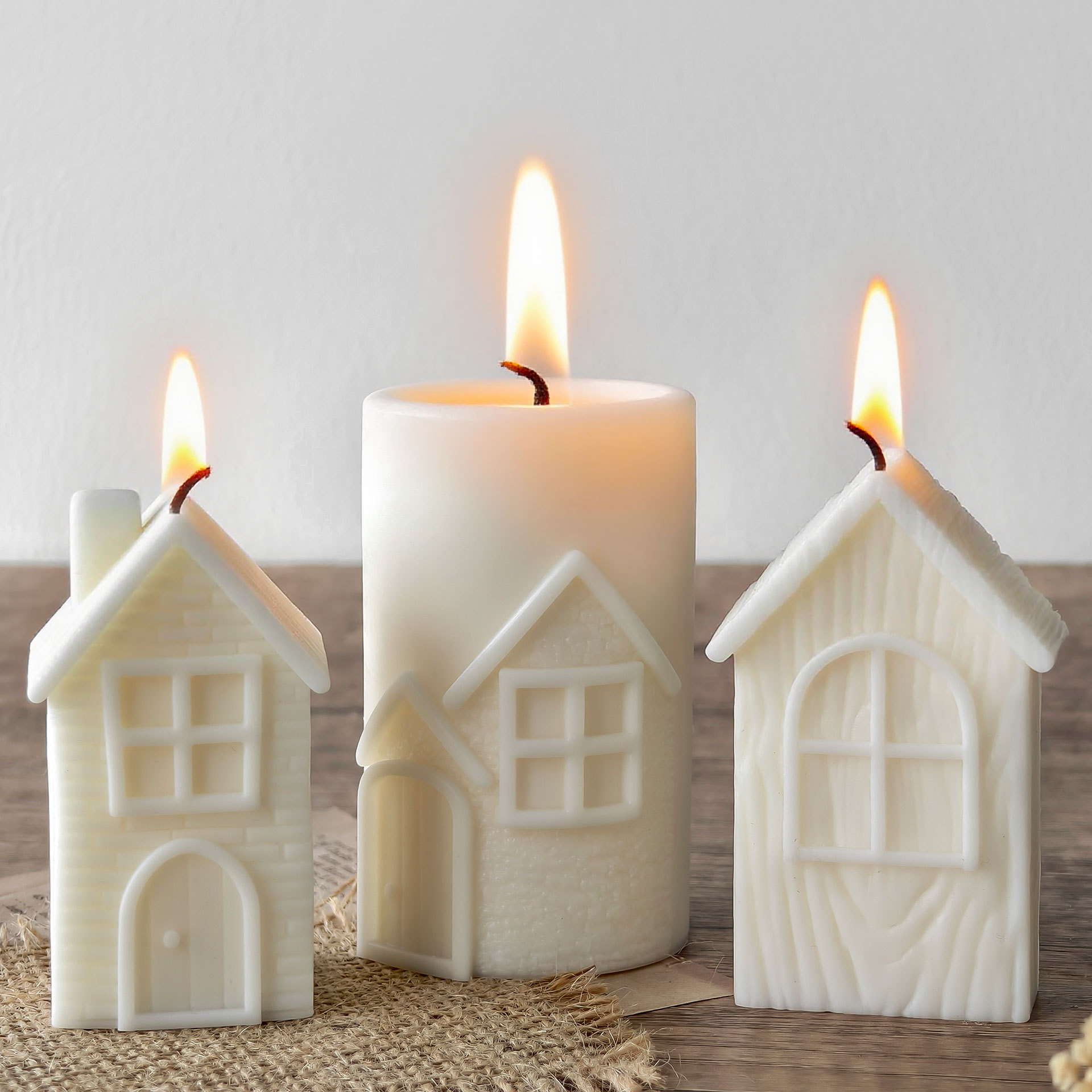 DIY Chimney House Silicone Mol - Candle Making Jelly ulasan dan harga