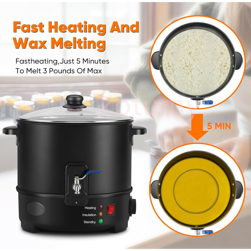 6L Small  Wax Melter Paraffin  - Candle Making Kit ulasan dan harga