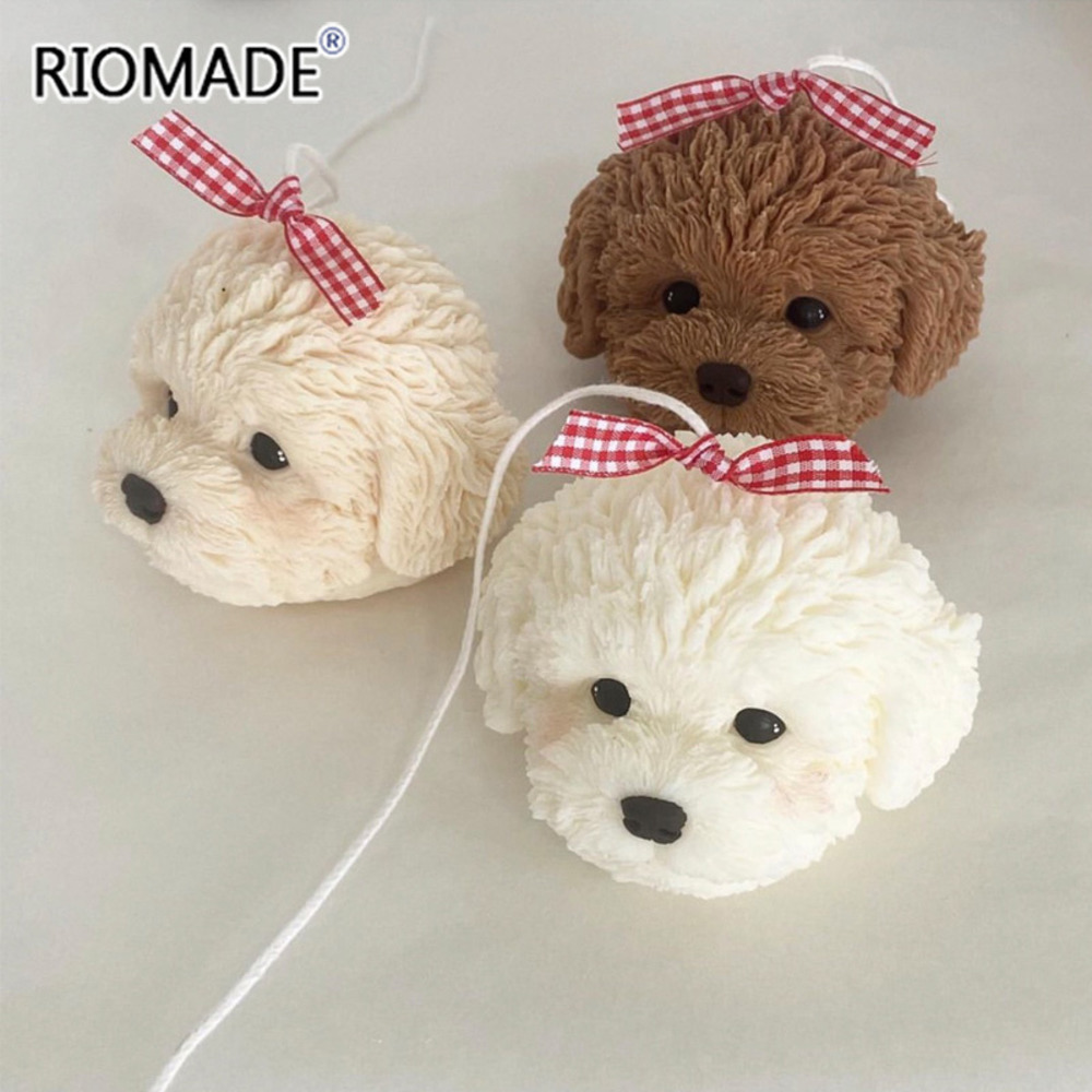 Teddy Dog Head Candle Mold Cut - Candle Making Jelly ulasan dan harga