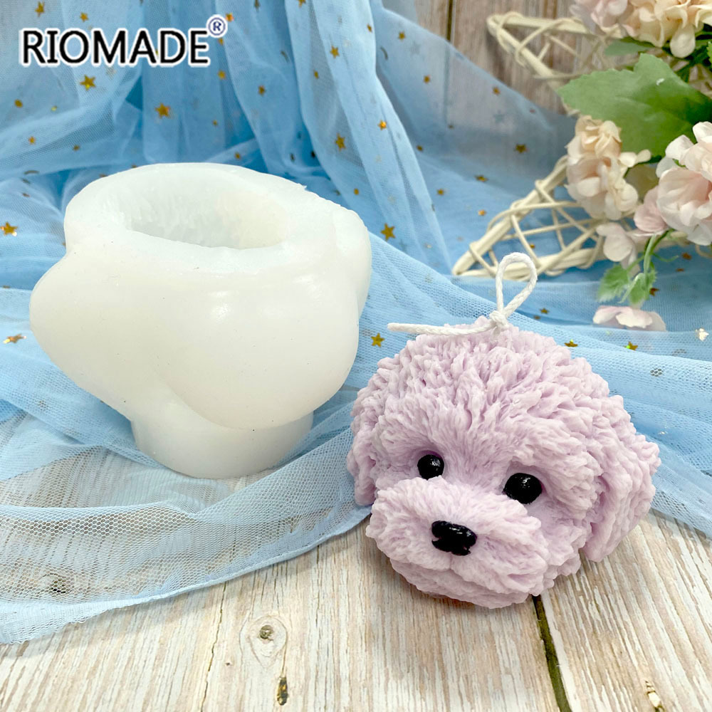 Teddy Dog Head Candle Mold Cut - Candle Making Jelly ulasan dan harga