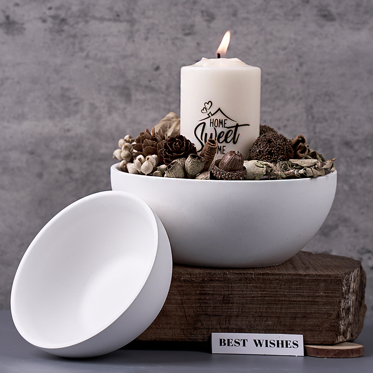 Concrete Storage Bowl Silicone - Candle Making Vessels ulasan dan harga