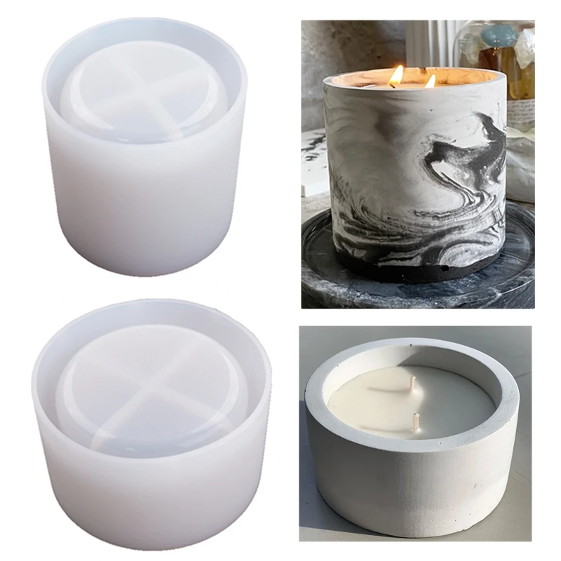 3 Sizes Round Cement Concrete  - Candle Making Vessels ulasan dan harga
