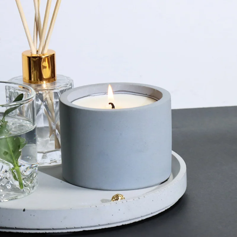 3 Sizes Round Cement Concrete  - Candle Making Vessels ulasan dan harga