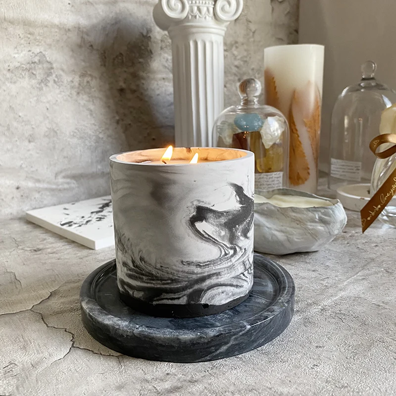 3 Sizes Round Cement Concrete  - Candle Making Vessels ulasan dan harga
