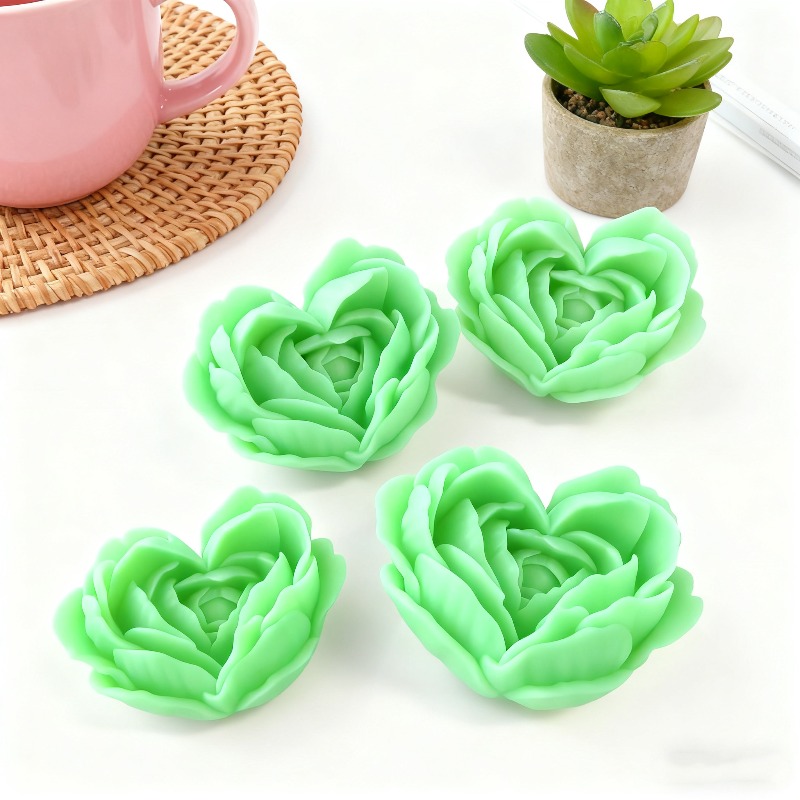 3D Love Flower Silicone Mold D - Candle Making Jelly ulasan dan harga