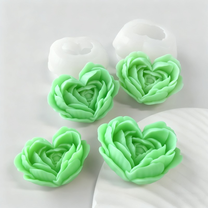 3D Love Flower Silicone Mold D - Candle Making Jelly ulasan dan harga