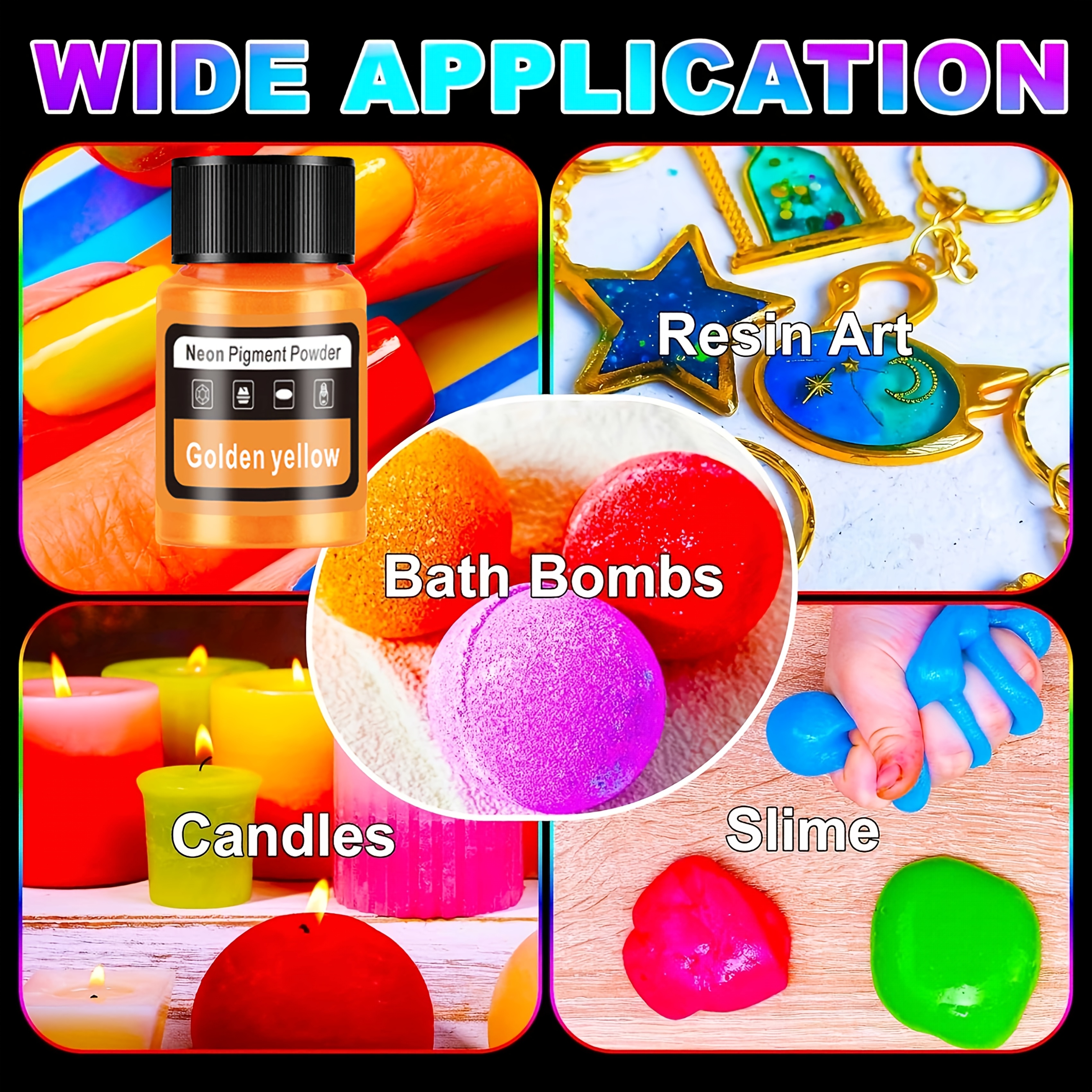 Fluorescent Powder/Neon Resin  - Candle Making Vessels ulasan dan harga